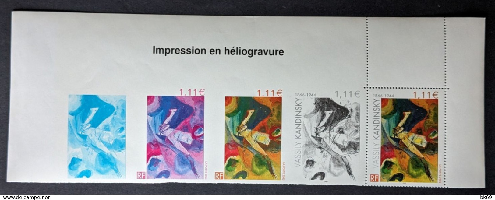 3585** Bande Kandinsky Impression En Héliogravure - Unused Stamps