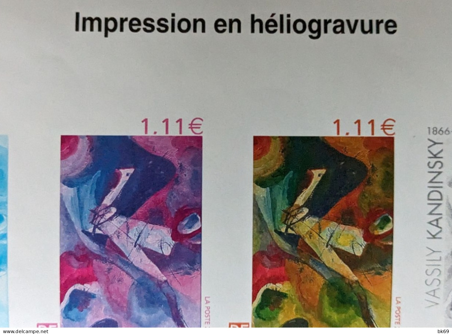 3585** Bande Kandinsky Impression En Héliogravure - Nuevos