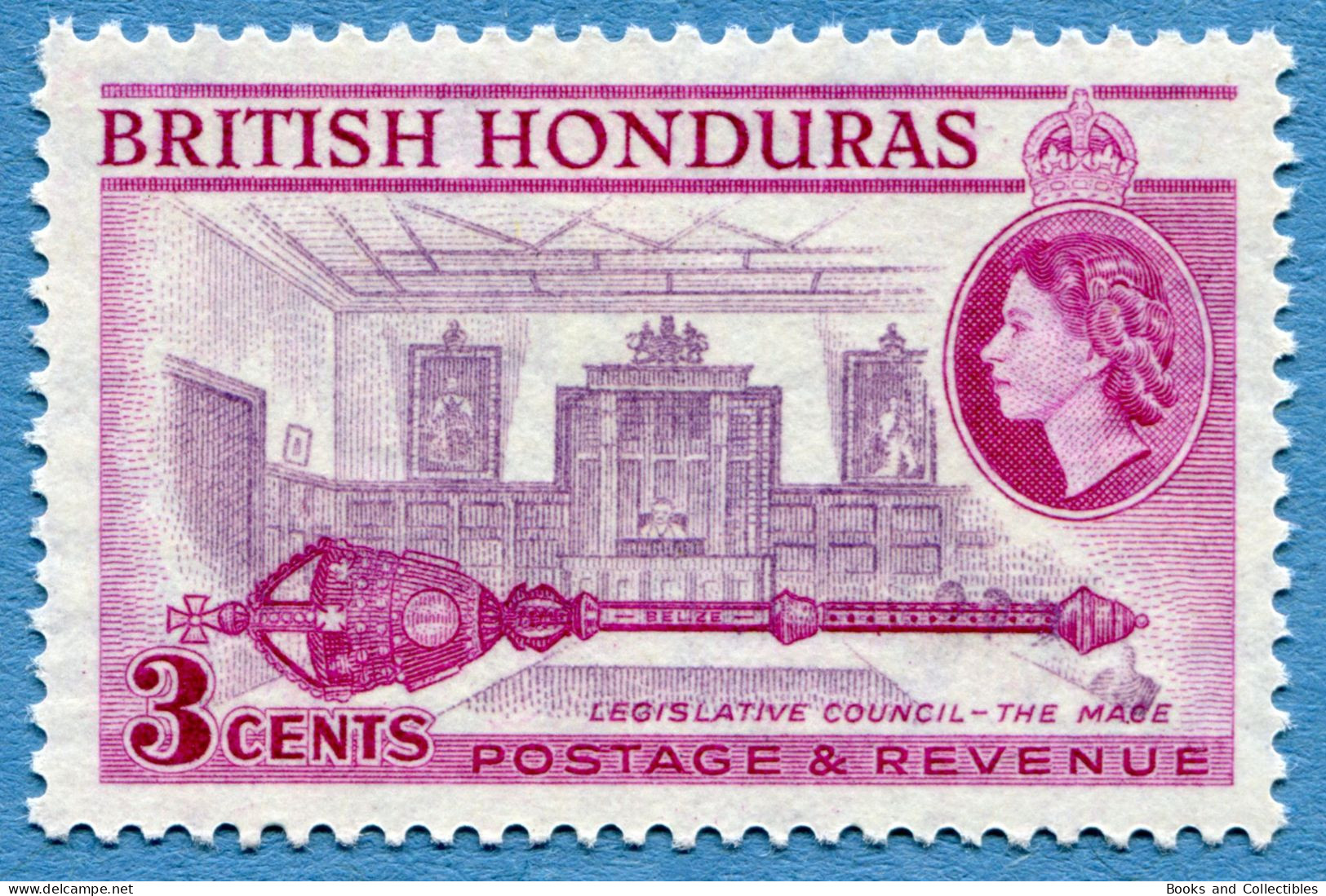 BRITISH HONDURAS (BELIZE) - 3 Cents 1953-1957 - Michel #143A * Rif. A-06 - Honduras Britannico (...-1970)