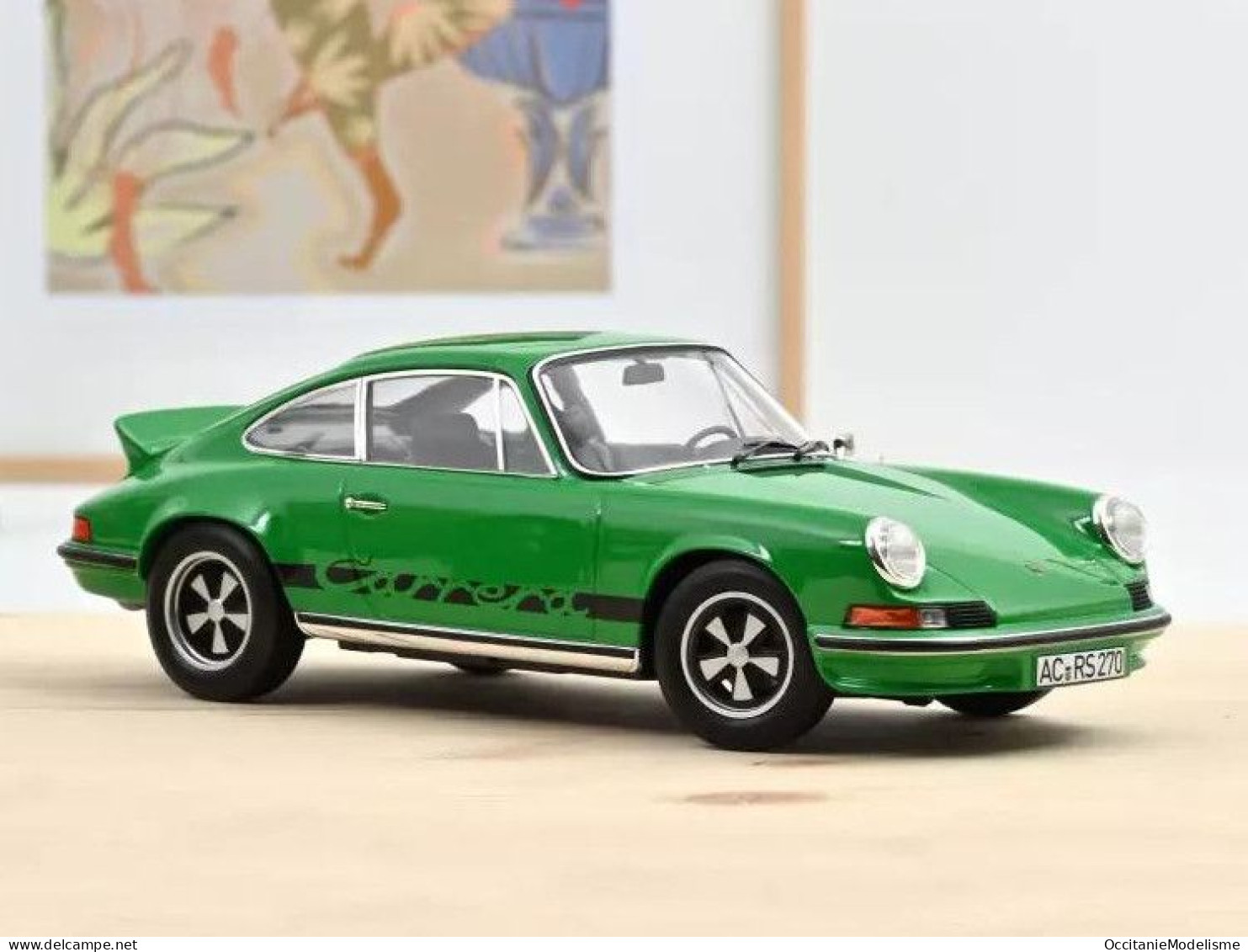 Norev - PORSCHE 911 CARRERA RS 1973 Vert Réf. 187680 Neuf NBO 1/18 - Norev