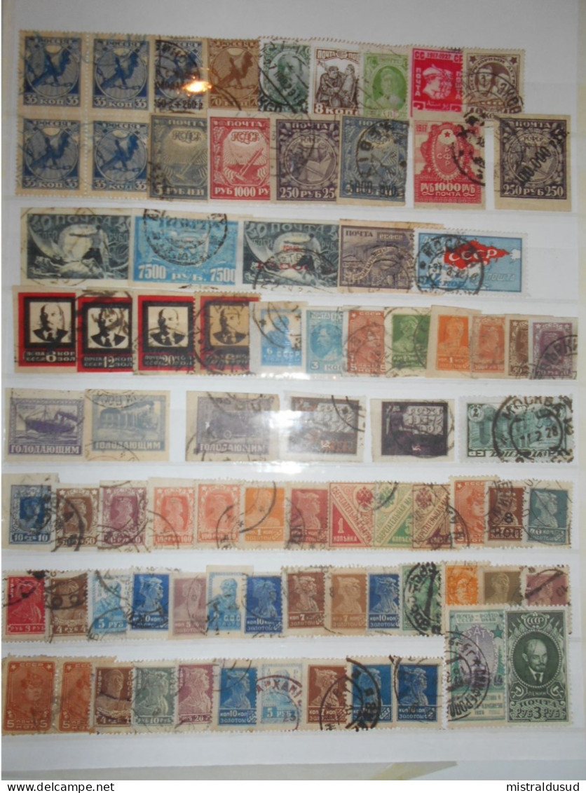 Urss Collection ,80 Timbres Obliteres Anciens - Collections
