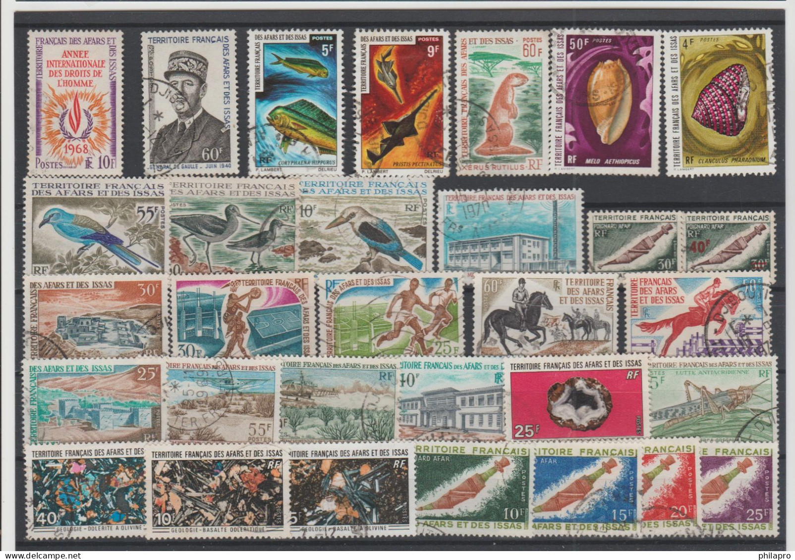 AFARS & ISSAS  Used Collection + 6 FDC See 4 Scans      Réf T 378 - Andere & Zonder Classificatie