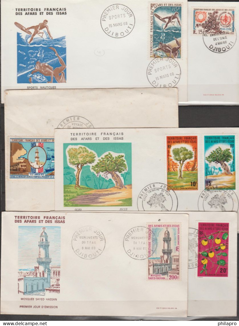 AFARS & ISSAS  Used Collection + 6 FDC See 4 Scans      Réf T 378 - Altri & Non Classificati