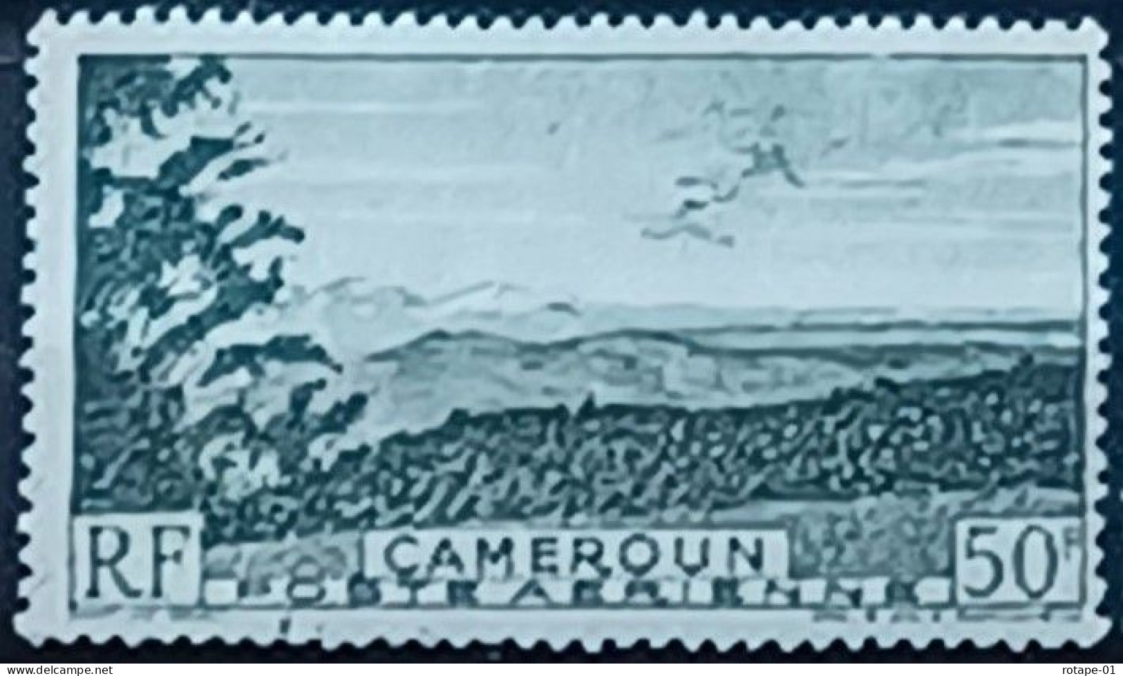 Cameroun  1947-52,  YT N°A38  O,  Cote YT 1,5€ - Poste Aérienne