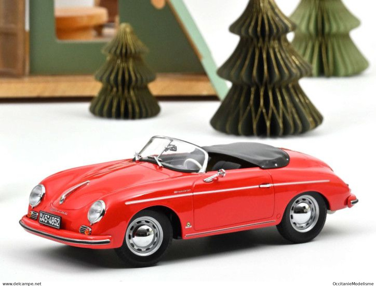 Norev - PORSCHE 356 Speedster 1954 Rouge Réf. 187461 Neuf NBO 1/18 - Norev