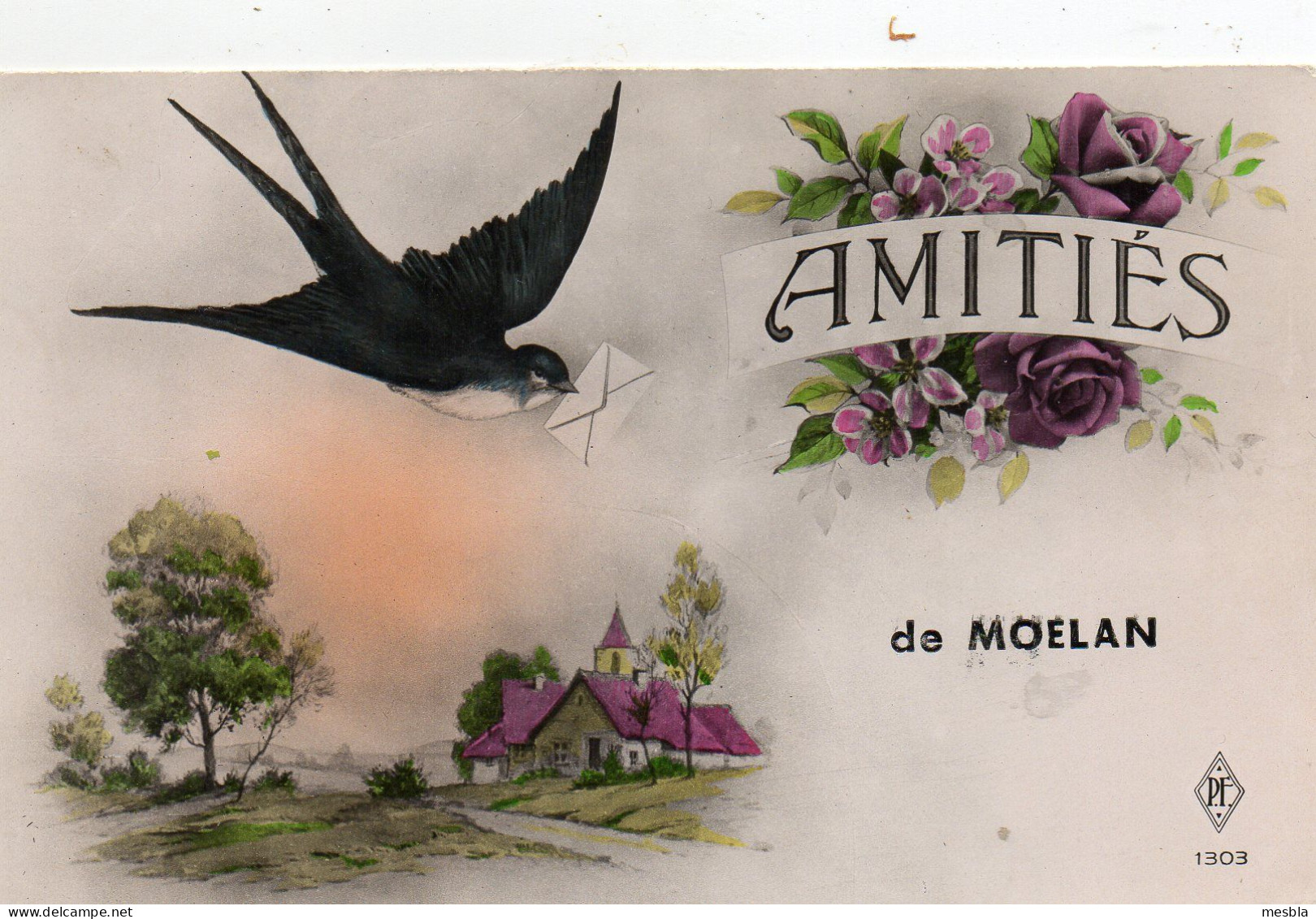 CPA -   Amitiés  De  MOELAN  (29) - Moëlan-sur-Mer