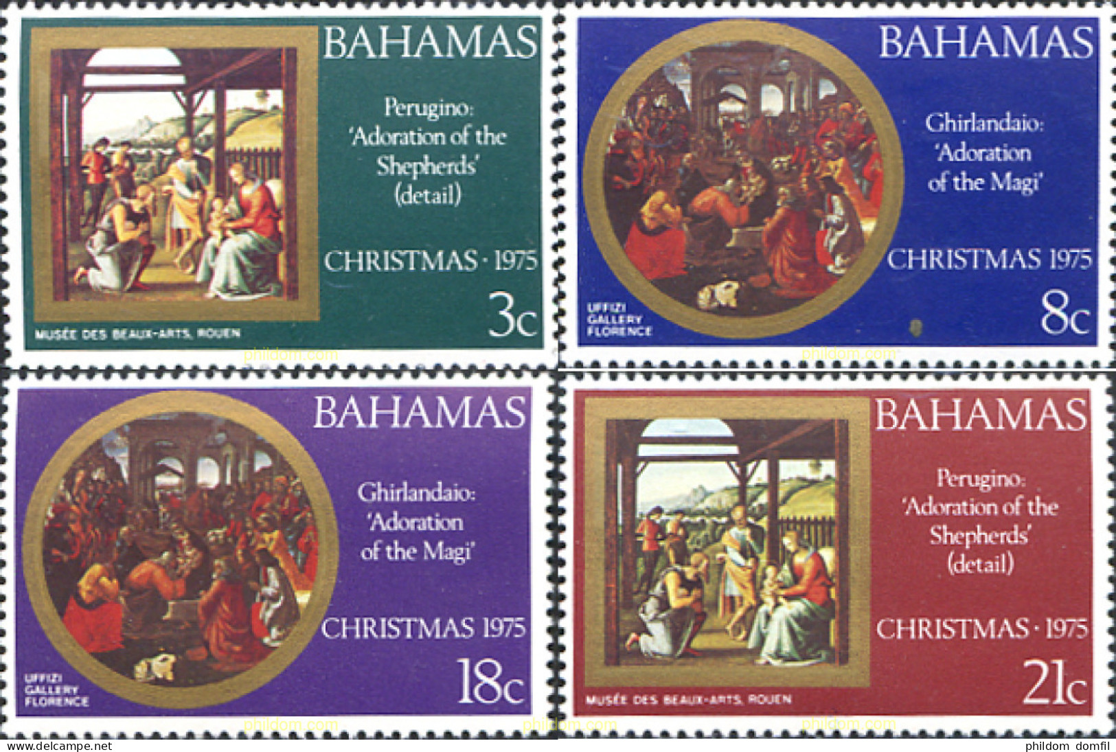 289715 MNH BAHAMAS 1975 NAVIDAD - Bahamas (1973-...)