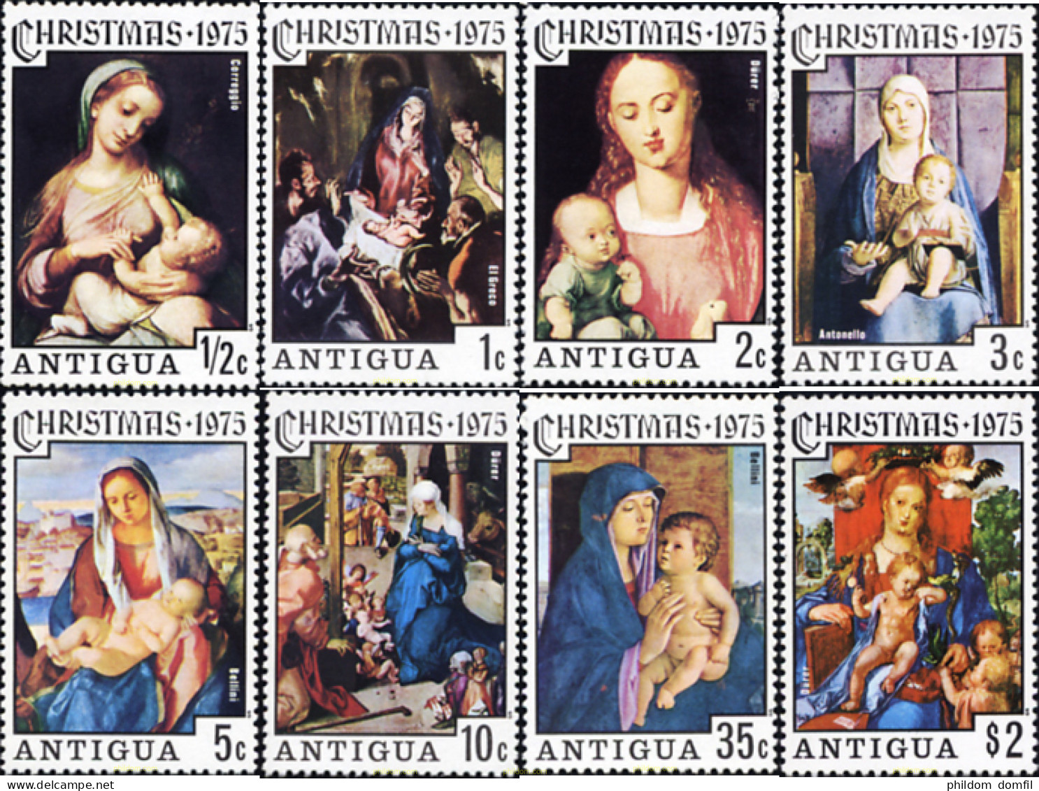 194296 MNH ANTIGUA 1975 NAVIDAD - Sonstige & Ohne Zuordnung