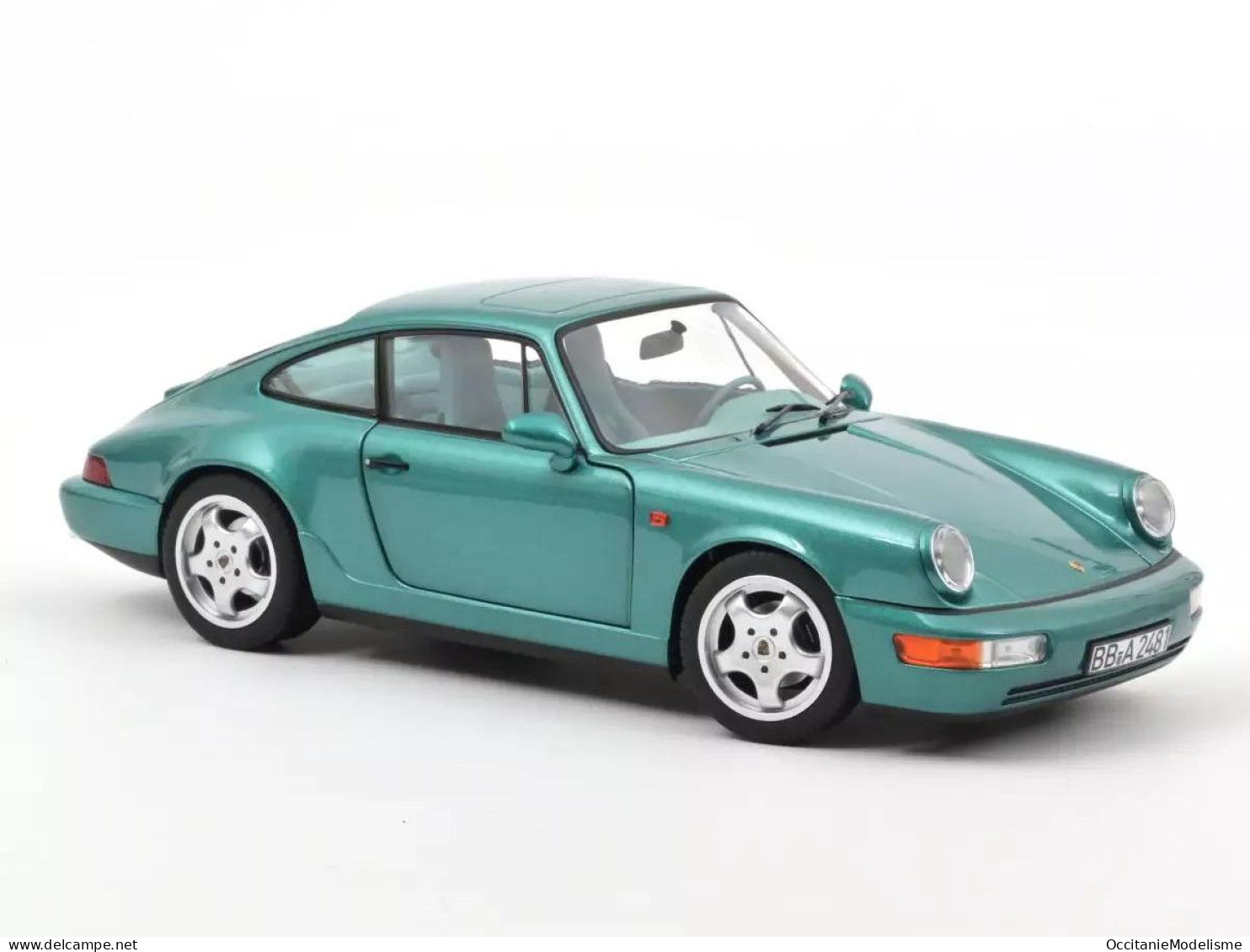 Norev - PORSCHE 911 CARRERA 2 1992 Vert Wimbledon Réf. 187329 Neuf NBO 1/18 - Norev