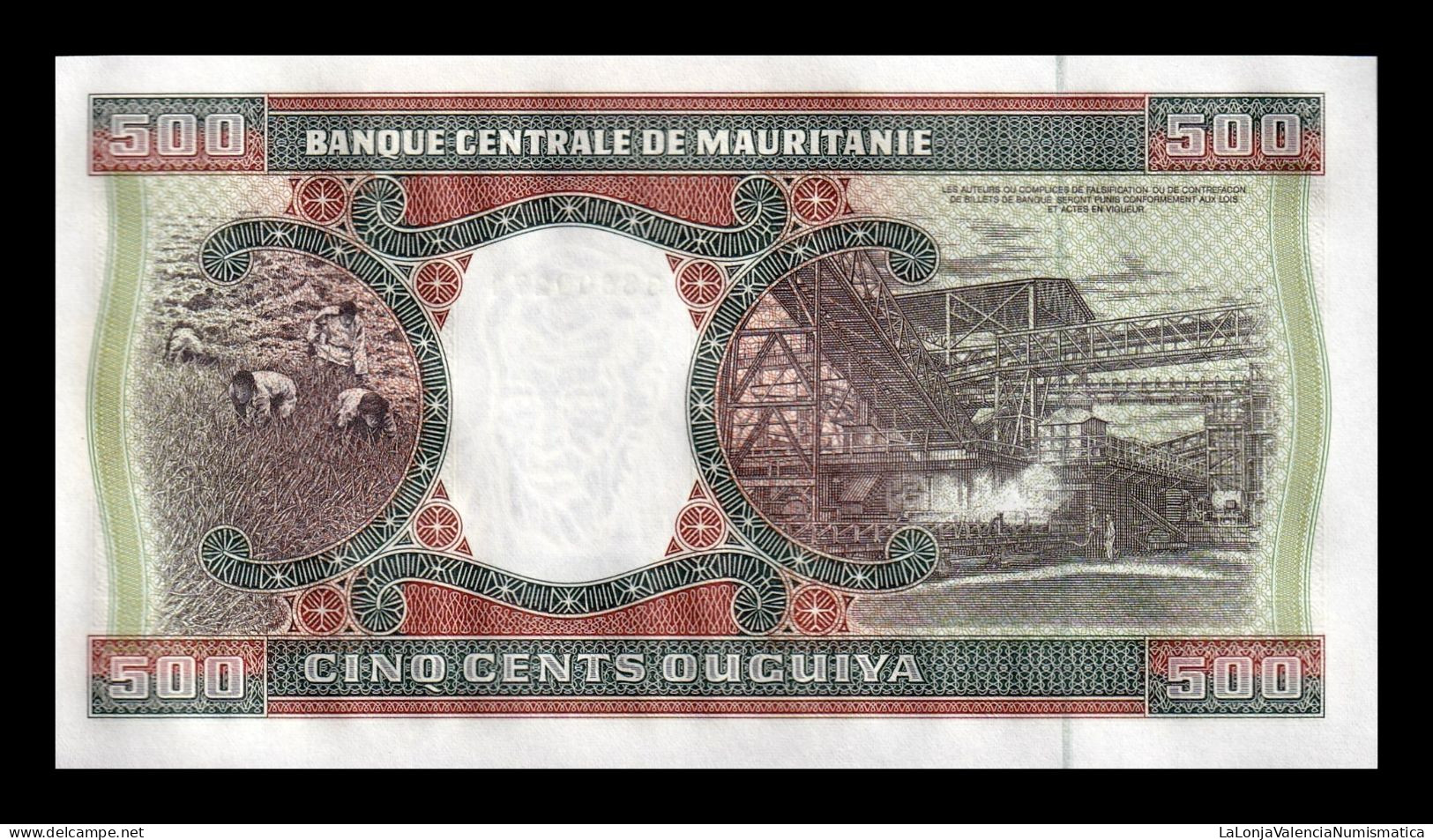 Mauritania 500 Ouguiya 2002 Pick 8c Sc Unc - Mauritanien