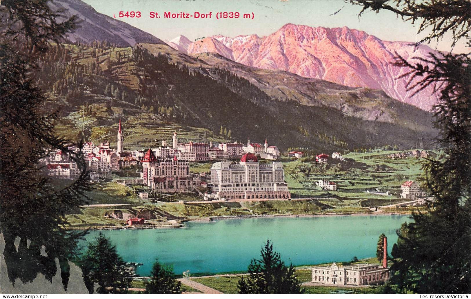 SUISSE - St Moritz Dorf - Vue Générale - Carte Postale Ancienne - Alvaneu