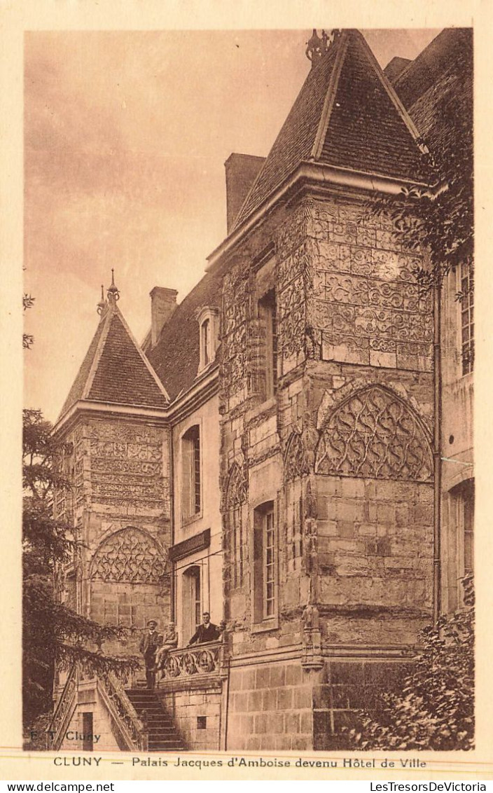 FRANCE - Cluny - Palais Jacques D'Amboise Devenu Hôtel De Ville - Carte Postale Ancienne - Cluny