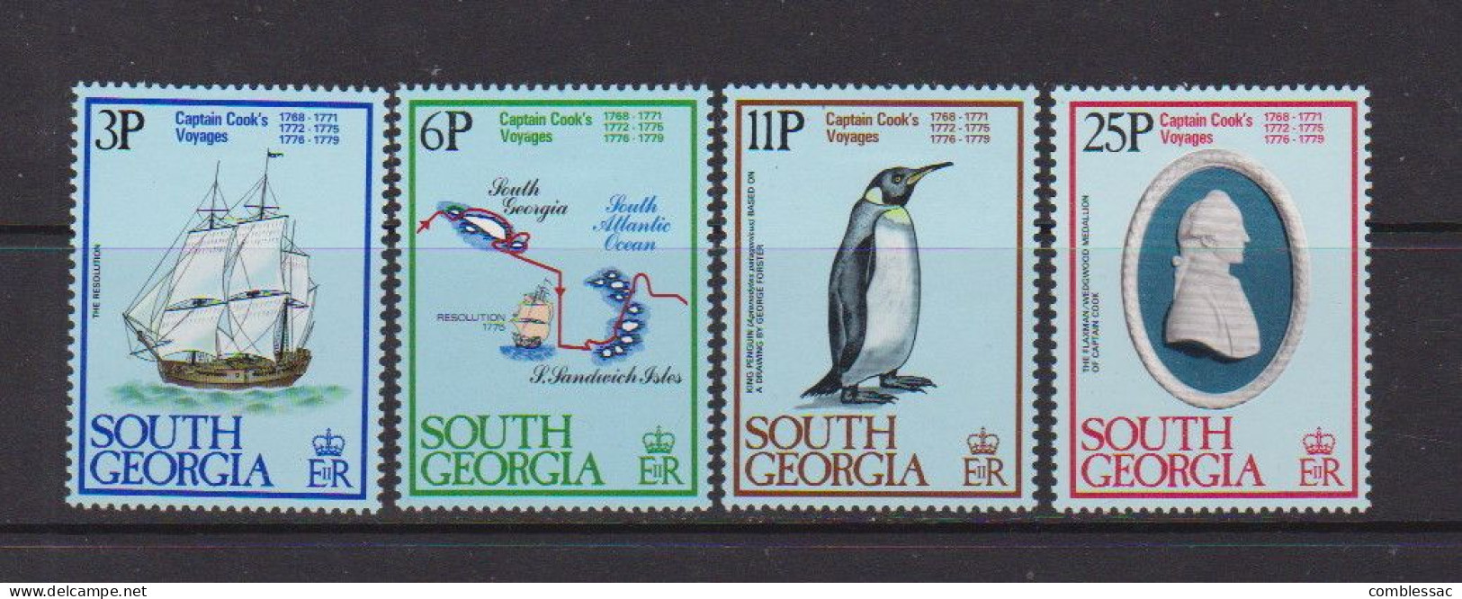 SOUTH GEORGIA    1979    Bicentenary  Of  Cooks  Voyage    Set  Of  4    MH - Südgeorgien