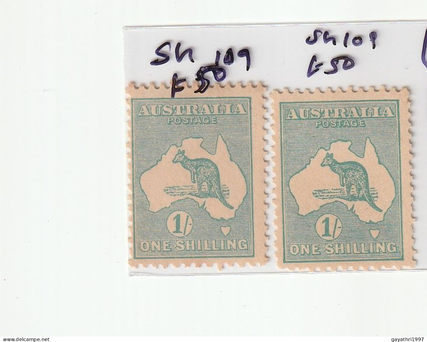 Australia 1928 . SG 109 (hinged) 2 Stamps And SG 107  Hinged   Total 6 Stamps  Good Condition (AS91) - Mint Stamps