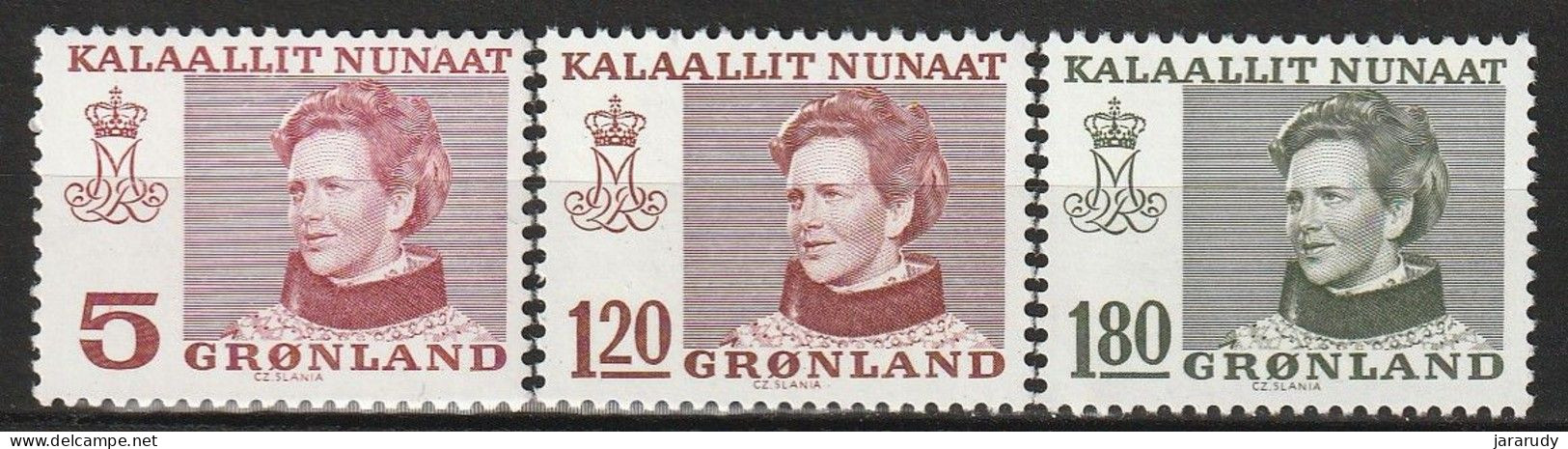 GROENLANDIA BÁSICA 1978 Yv 94/6 MNH - Neufs