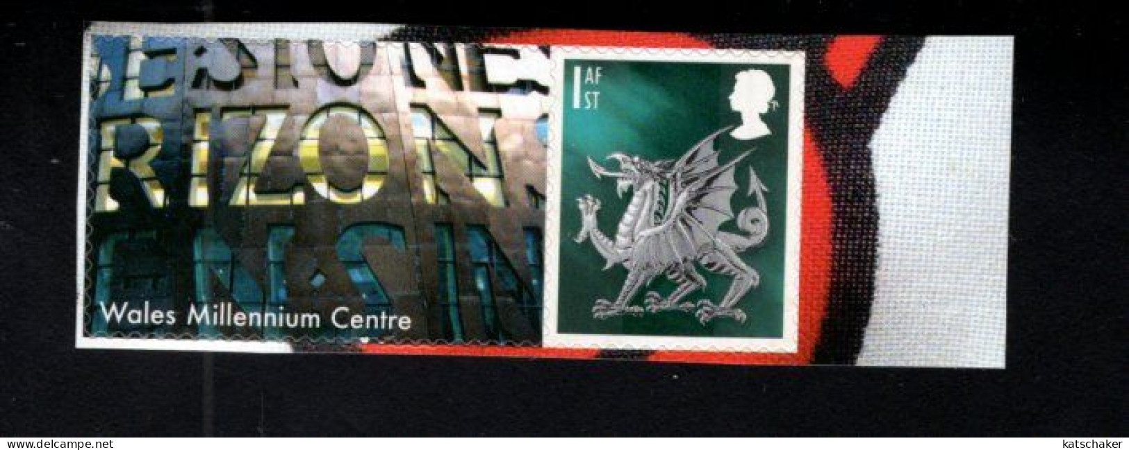 1956072440 2003  SCOTT 21  (XX) POSTFRIS MINT NEVER HINGED   - DRAGON + LABEL CANOLFAN MILENIWN CYMRU - Wales