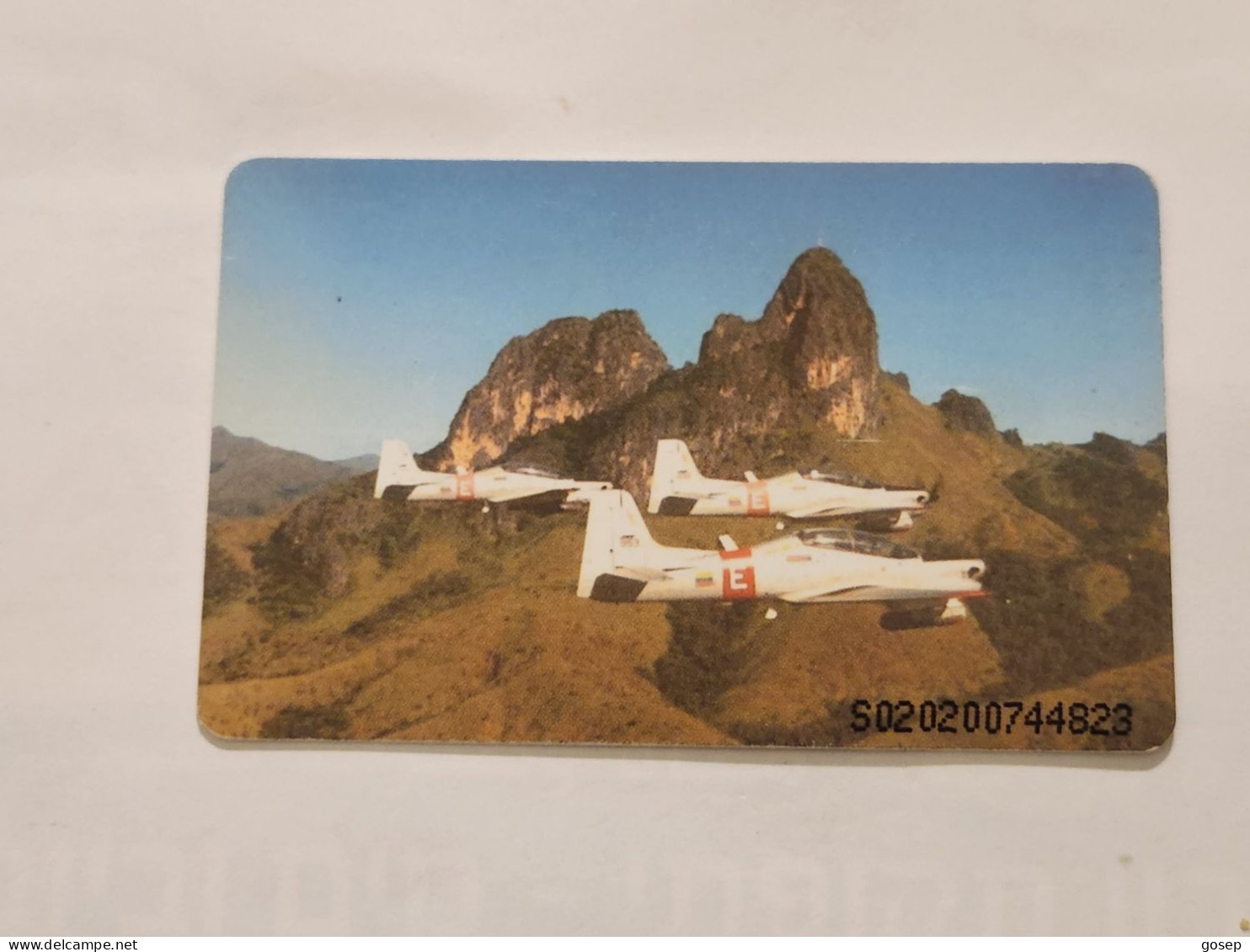 Venezuela-(VE-CAN2-0774)-T-27 Tucano-(5/8)-(230)(Bs.3.000)(S020200744823)-used Card+1card Prepiad Free - Venezuela