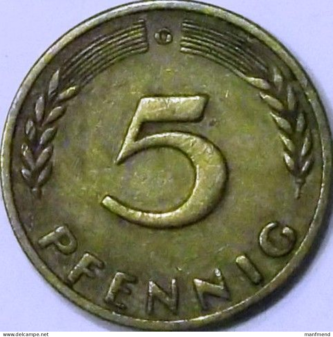 Germany - 1949 - KM 102 - 5 Pfennig - Mintmark "G" - Karlsruhe - VF - Look Scans - 5 Pfennig
