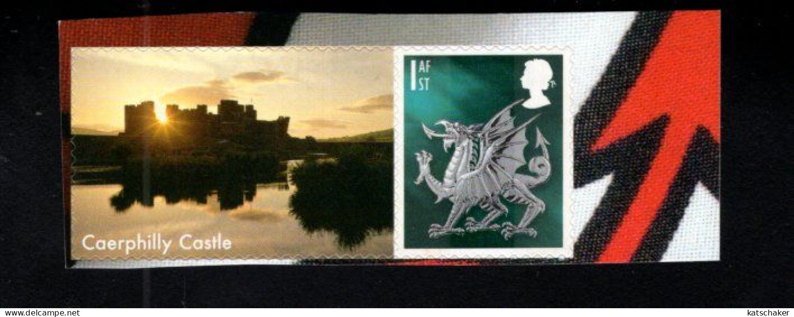 1956072600 2003  SCOTT 21  (XX) POSTFRIS MINT NEVER HINGED   - DRAGON + LABEL  : CAERPHILLY CASTLE - Gales