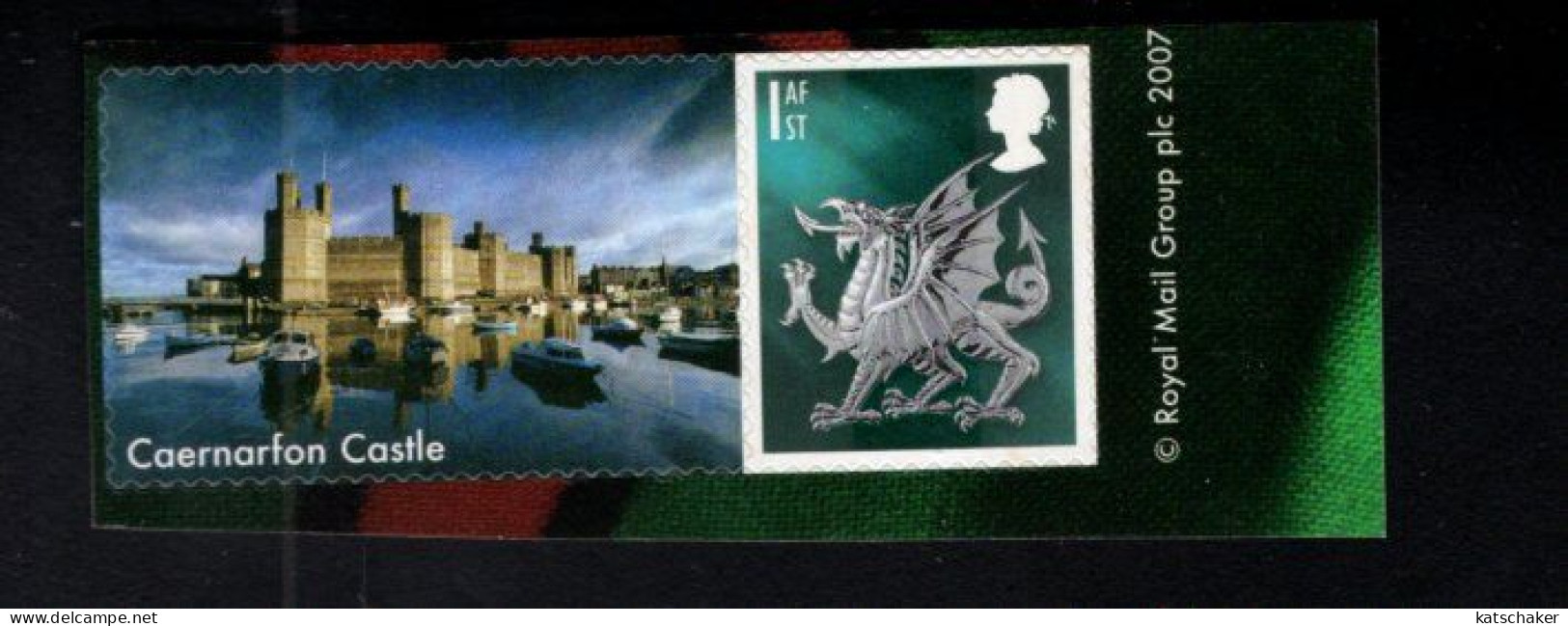 1956072688 2003  SCOTT 21  (XX) POSTFRIS MINT NEVER HINGED   - DRAGON + LABEL  : CAERNARFON CASTLE - Gales