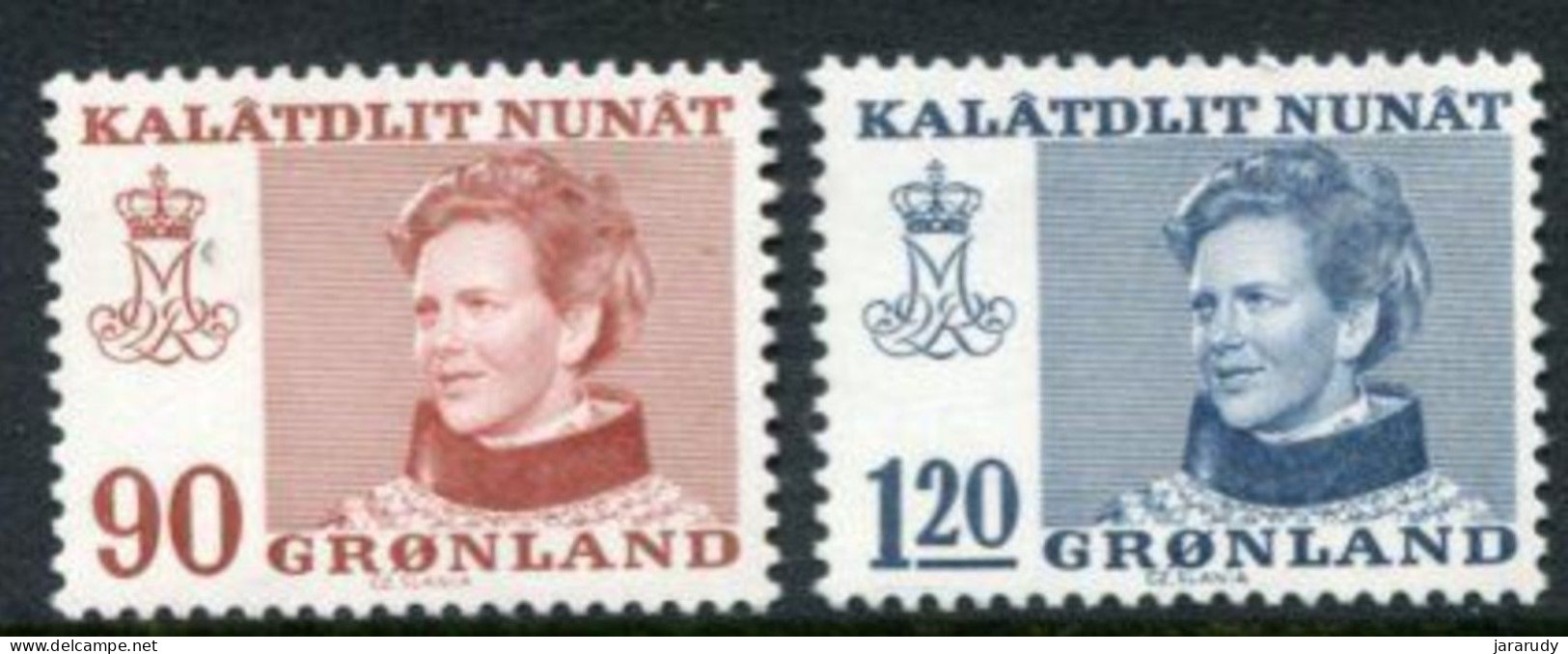 GROENLANDIA BÁSICA 1974 Yv 78/9 MNH - Unused Stamps