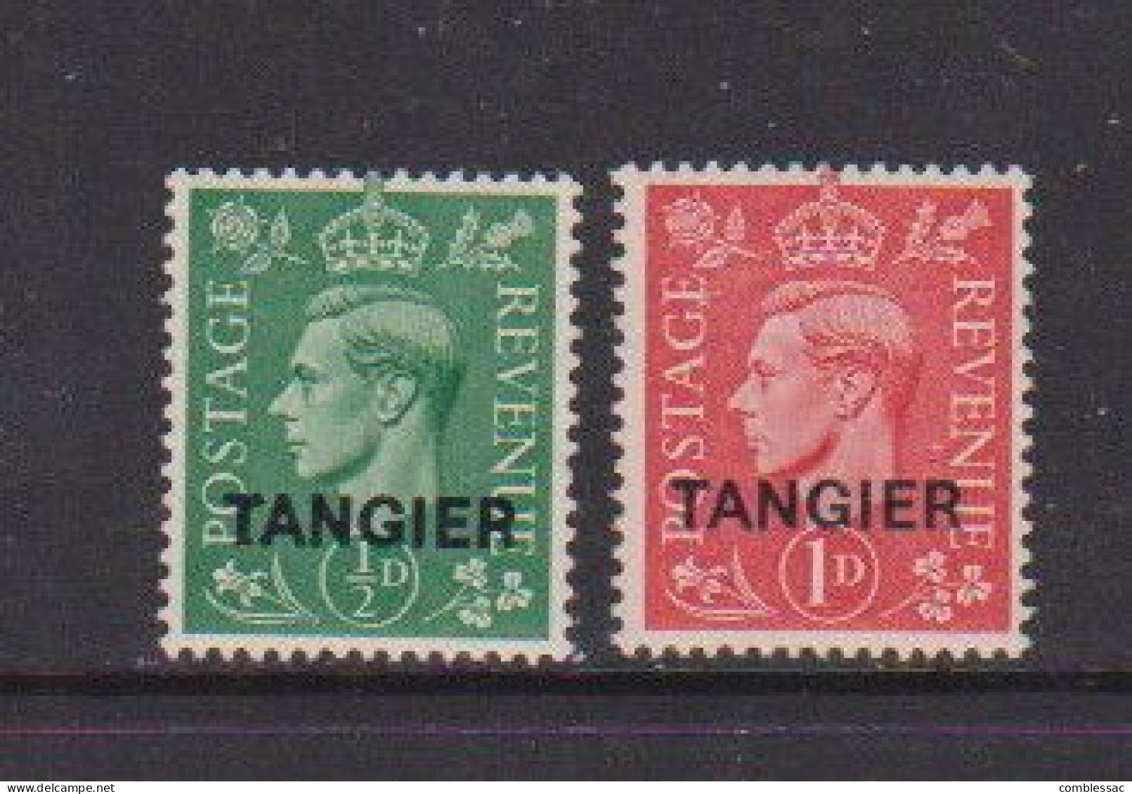 MOROCCO  AGENCIES  TANGIER    1944    King  George  VI    Set  Of  2   MH - Bureaux Au Maroc / Tanger (...-1958)