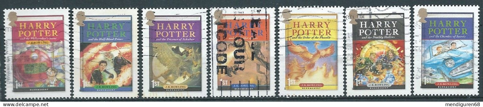 GROSSBRITANNIEN GRANDE BRETAGNE GB 2007 HARRY POTTER SET 7V USED SG 2750-56 SC 2479-85A MI 2535-41 YT 2904-2910 - Oblitérés