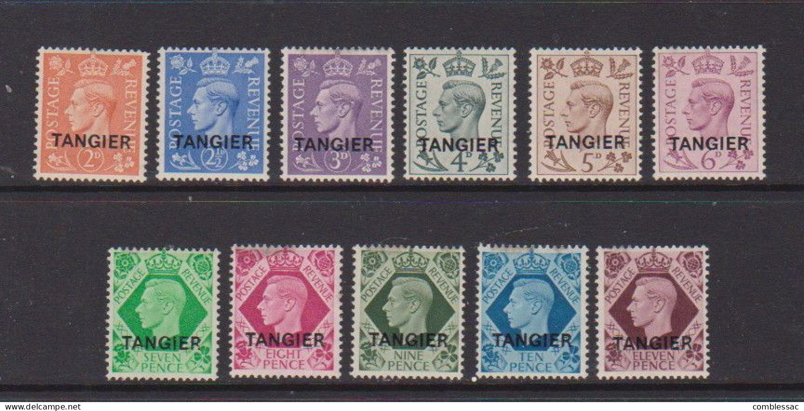 MOROCCO  AGENCIES  TANGIER    1949     King  George  VI    Part  Set  Of  11   MH - Bureaux Au Maroc / Tanger (...-1958)