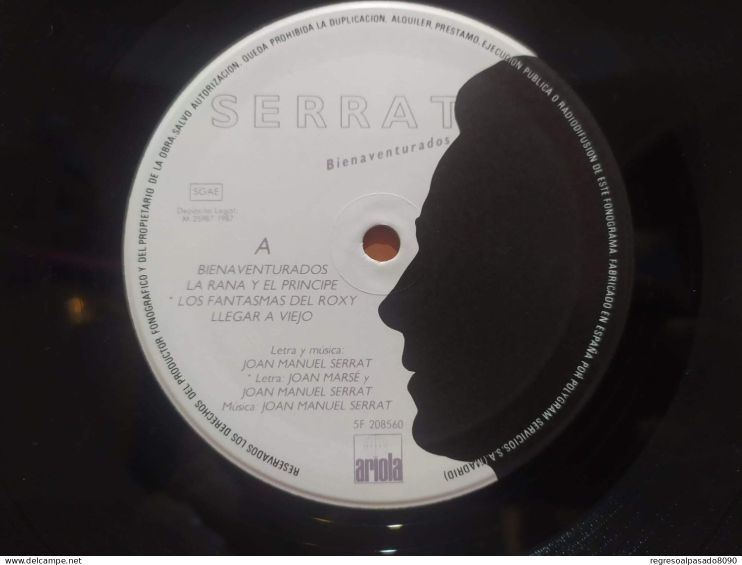 Disco Lp Vinilo Del Cantautor Joan Manuel Serrat Bienaventurados Ariola 1987 - Zonder Classificatie