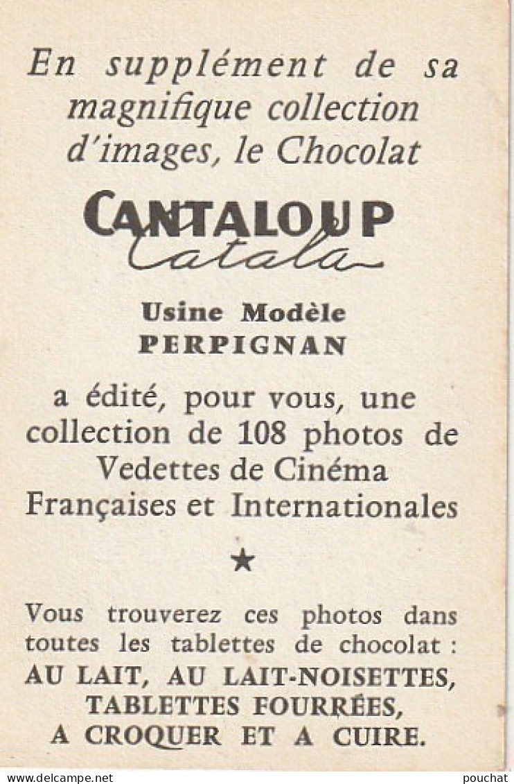 YO Nw32- FRANCOIS DEGUELT , ARTISTE - IMAGE PUBLICITAIRE CHOCOLAT CANTALOUP CATALA , PERPIGNAN - Sammlungen