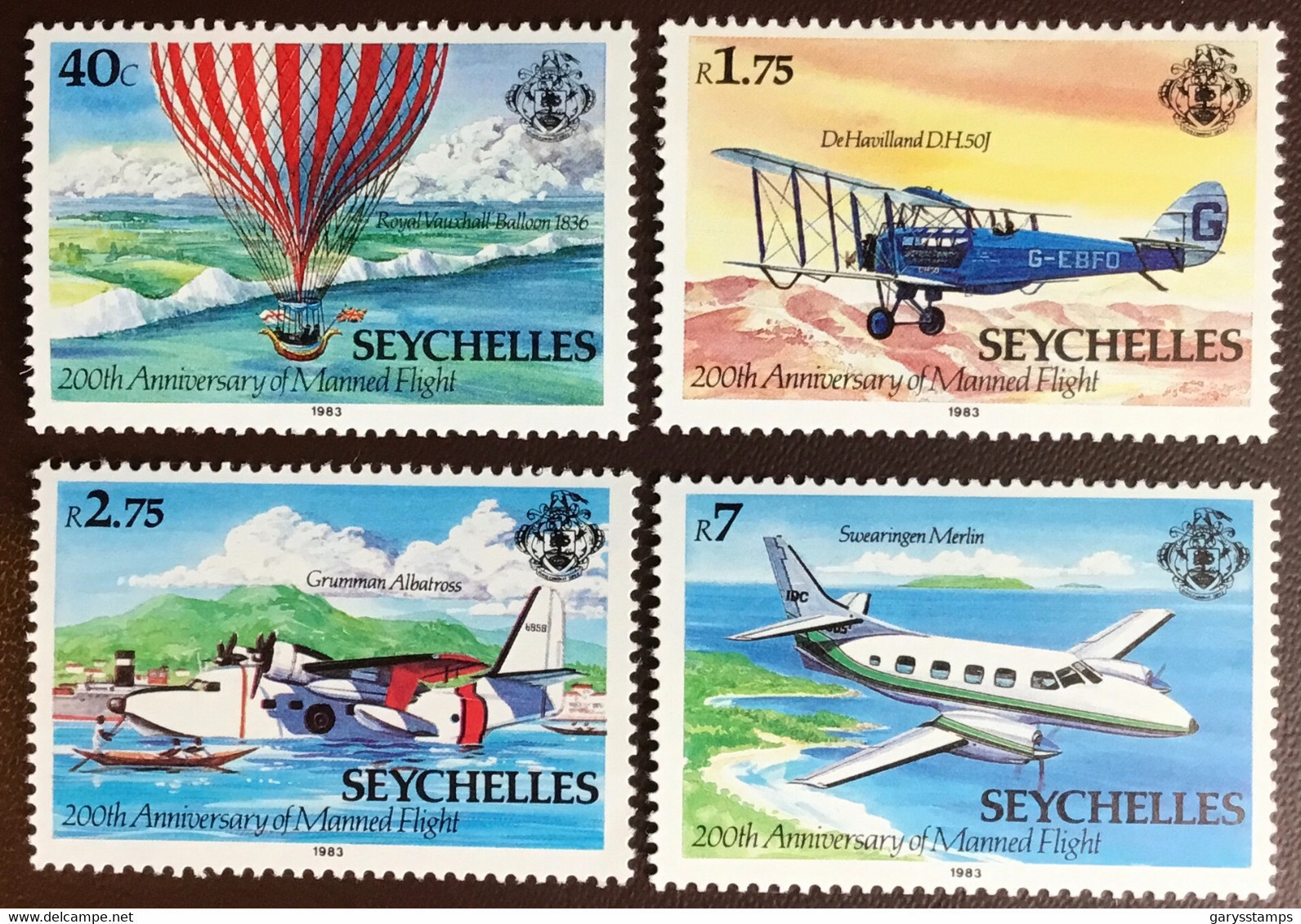 Seychelles 1983 Manned Flight Anniversary Aircraft MNH - Seychelles (1976-...)