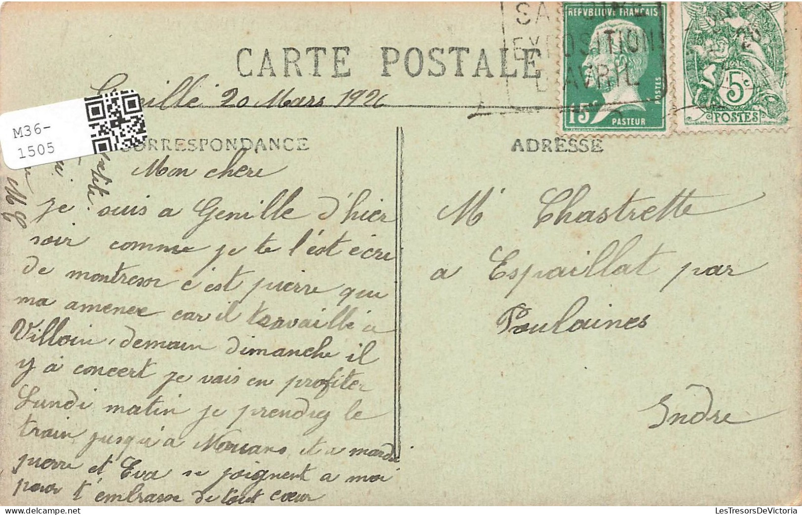FRANCE - Ceré - Environs De Genillé - Château De Montpoupon - Carte Postale Ancienne - Genillé