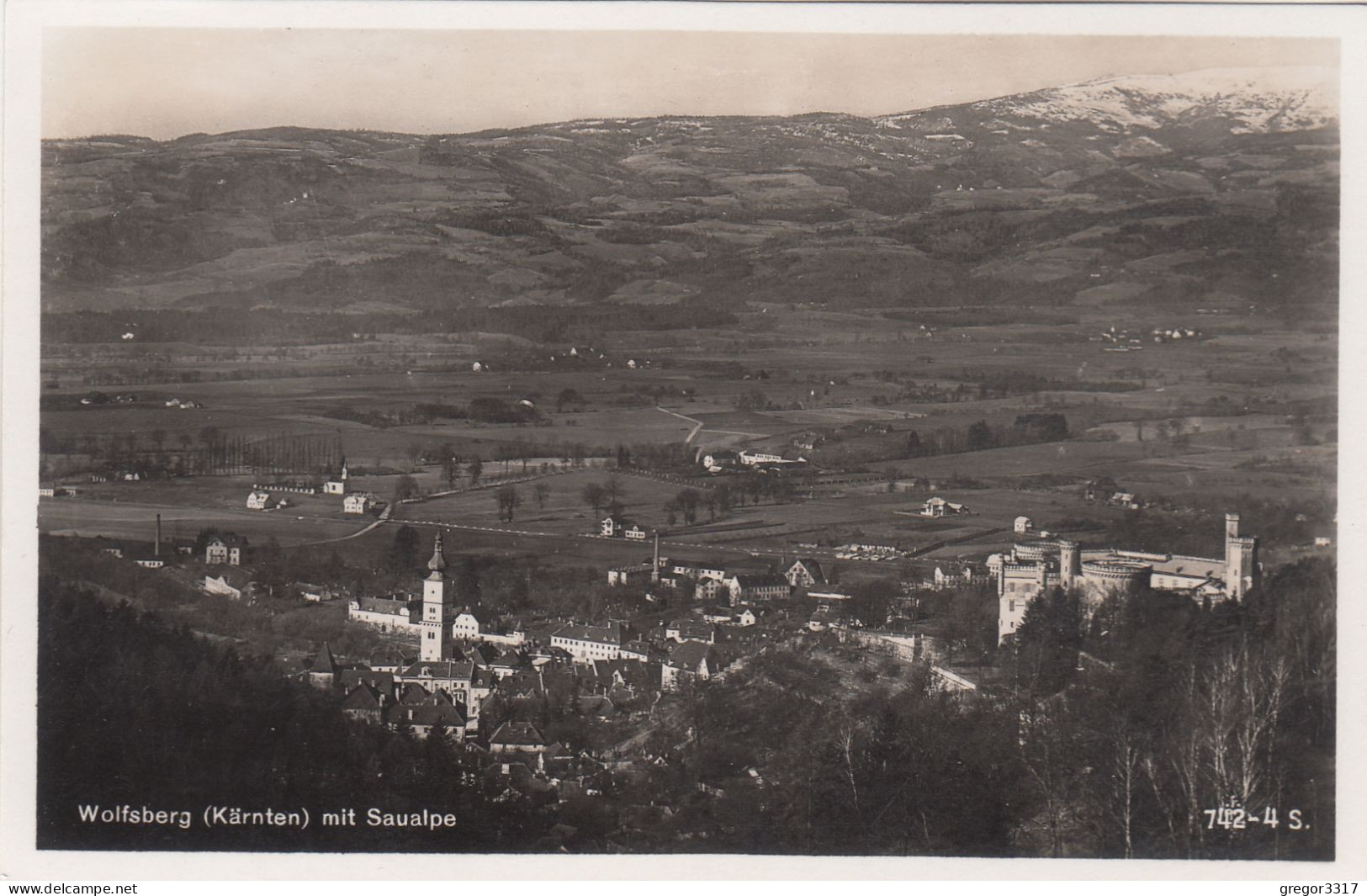 E2980) WOLFSBERG Mit Saualpe - S/W FOTO AK -dünn Besiedelt - Prüfstelle Für Luftbilder 30.11.1943 - Wolfsberg