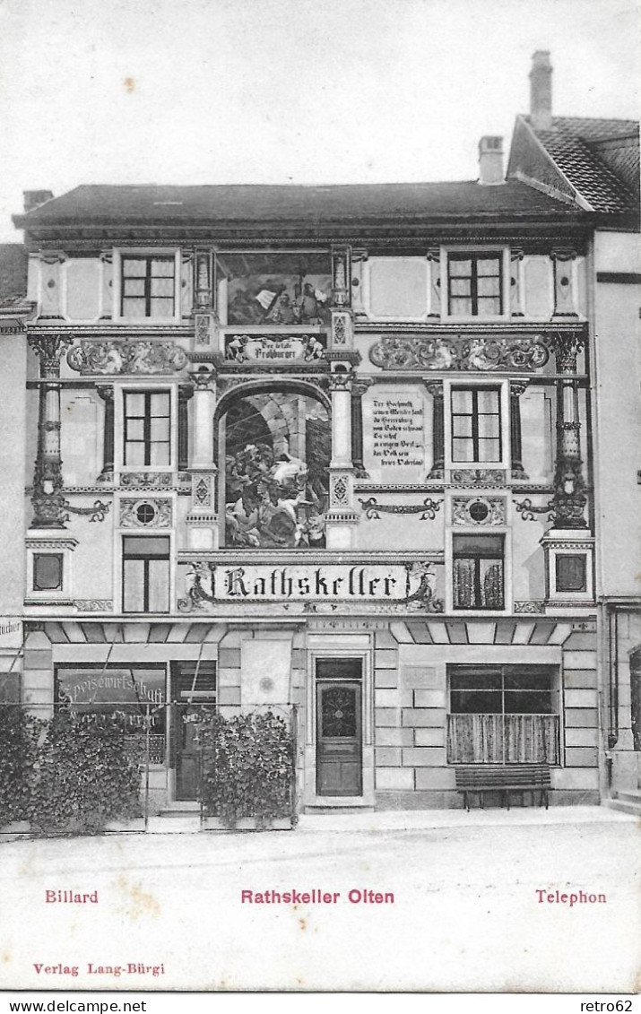 OLTEN ► Alter Lichtdruck Vom Rathskeller Anno 1906 - Olten