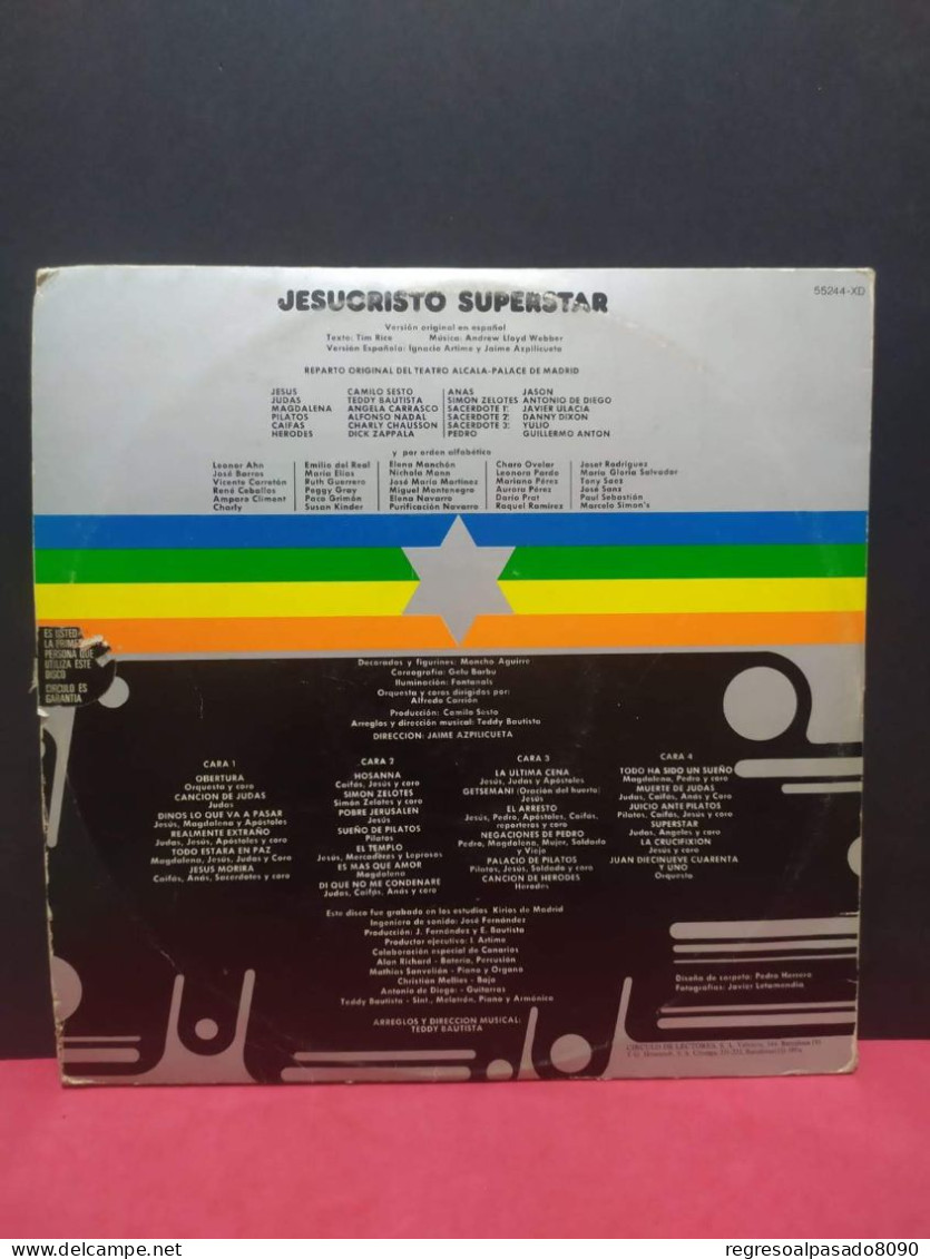 Disco Vinilo Doble Lp Jesucristo Superstar Camilo Sexto Opera Rock Orlador 1976 - Unclassified