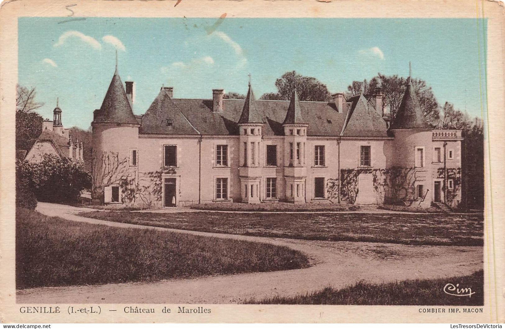 FRANCE - Genillé - Château De Marolles- Carte Postale Ancienne - Genillé