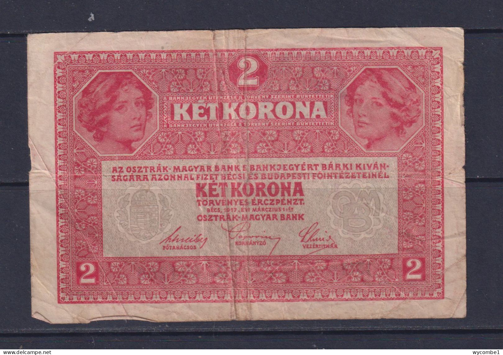 AUSTRIA - 1917 2 Kronen Circulated Banknote - Oesterreich