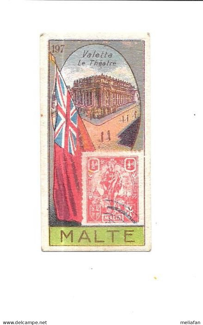 DK27 - CHROMOS CHOCOLAT VICTORIA - DRAPEAUX ET TIMBRE POSTE - MALTE - THEATRE DE LA VALETTE - Victoria