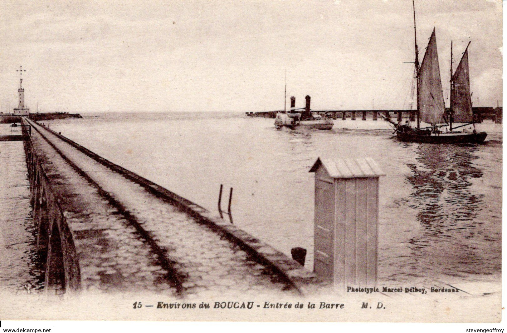 64 Pyrénées Atlantiques Boucau Entrée De La Barre CPA - Boucau