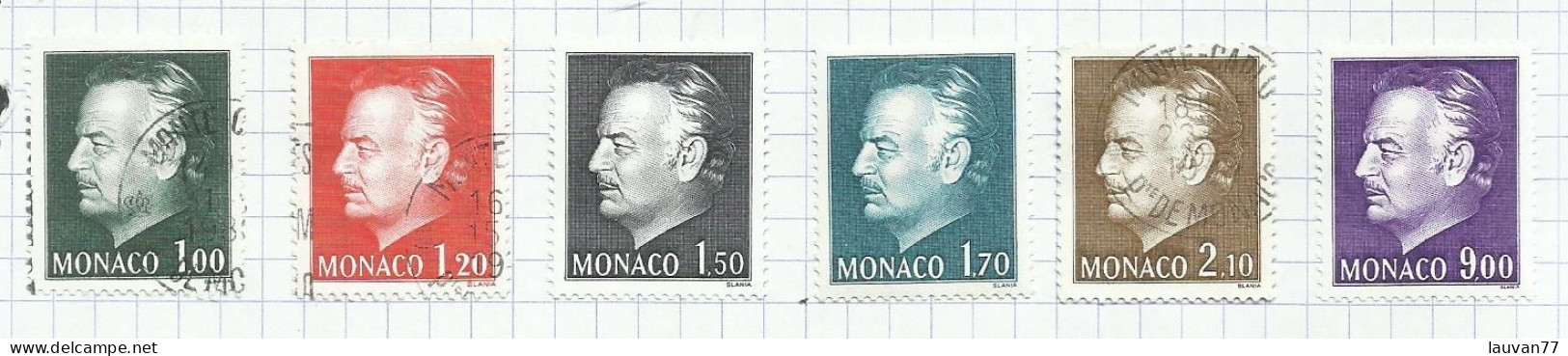 Monaco N°1141 à 1146 Cote 8.60€ - Oblitérés