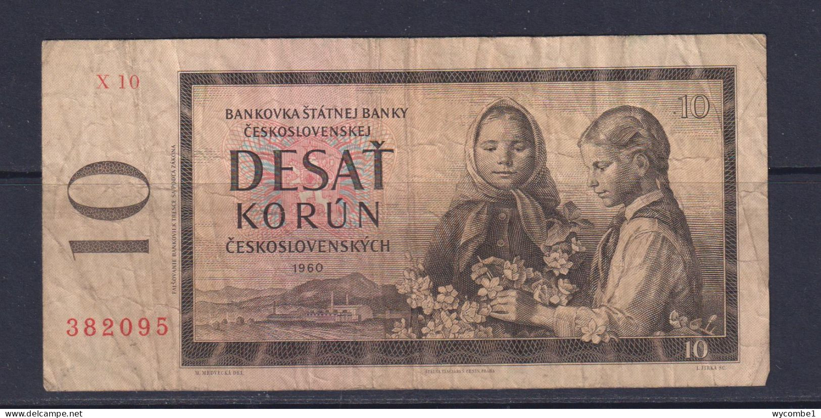 CZECHOSLOVAKIA - 1960 10 Korun Circulated Banknote - Cecoslovacchia