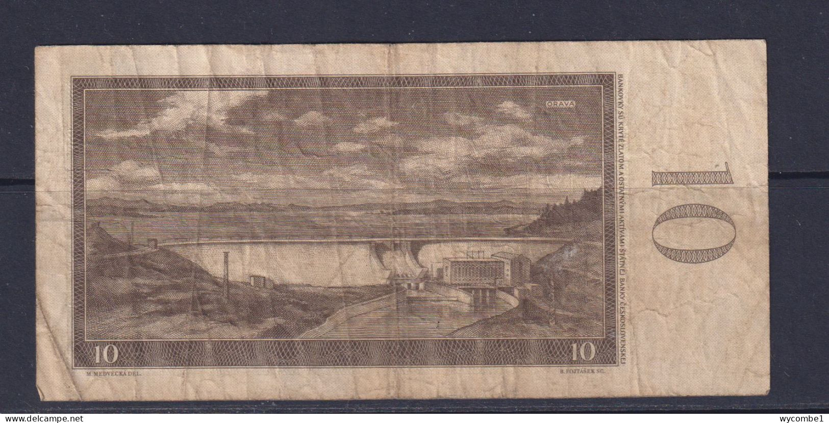 CZECHOSLOVAKIA - 1960 10 Korun Circulated Banknote - Checoslovaquia