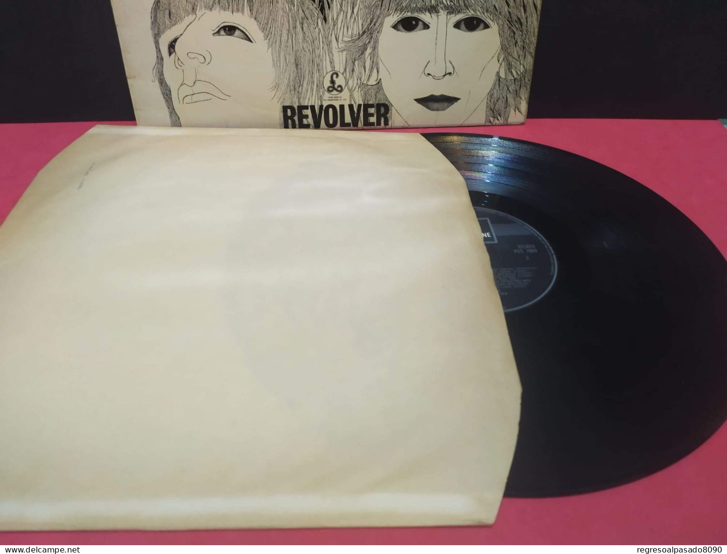 Antiguo Disco De Vinilo Lp The Beatles Revolver Parlaphone Emi Gt Britain 1966 - Disco & Pop