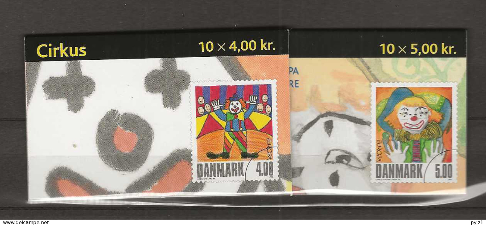 2002 MNH Denmark Booklet (2), Postfris** - 2002