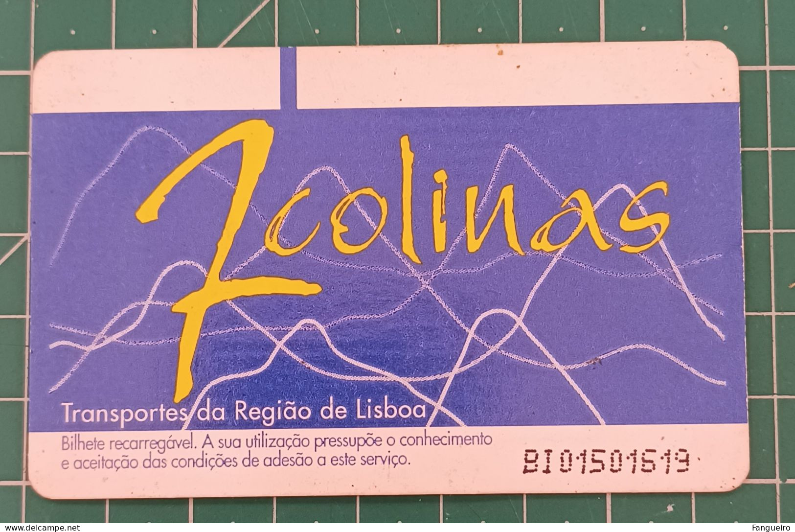 PORTUGAL BUS TICKET 7 COLINAS RUA DAS AMOREIRAS - Europe