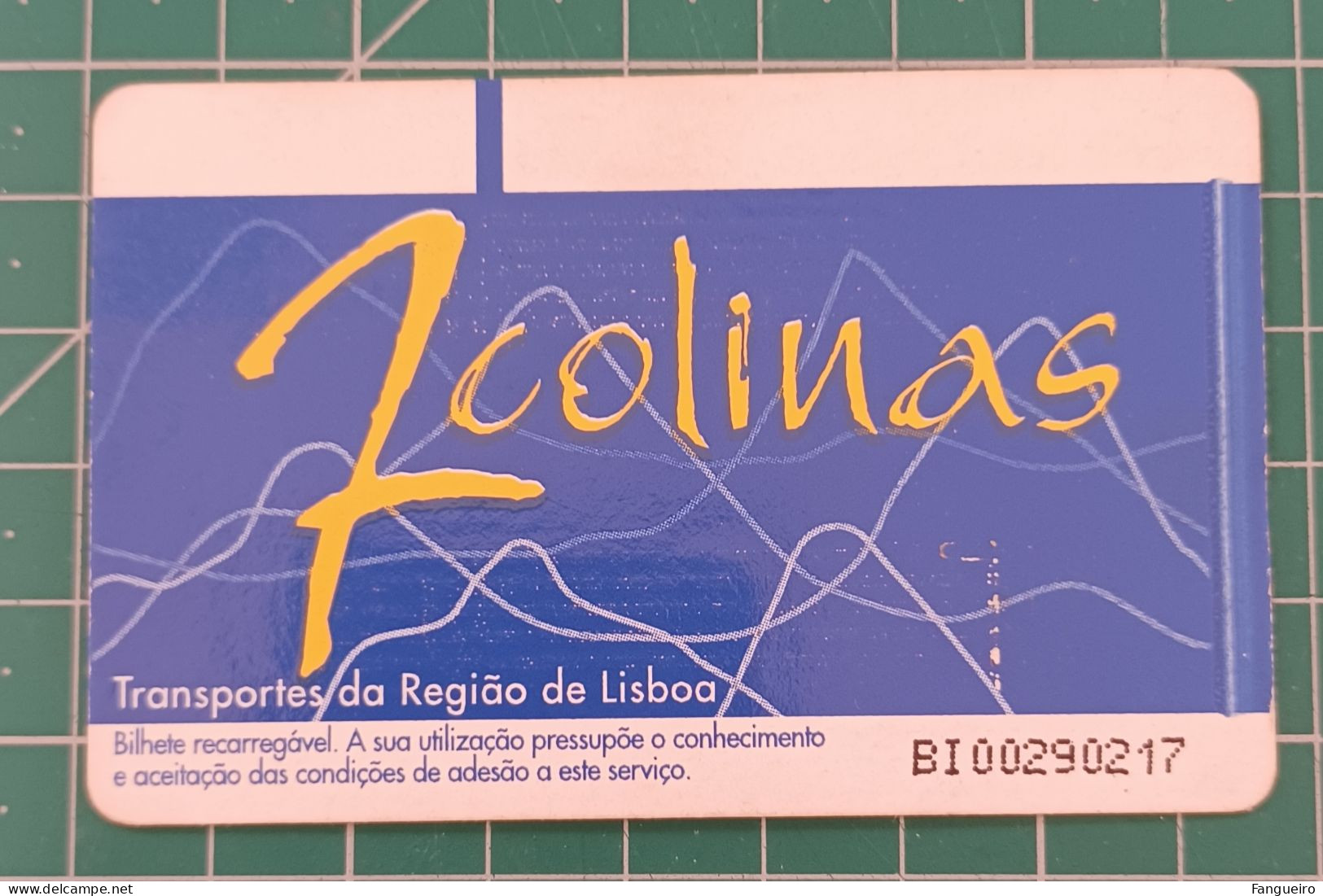 PORTUGAL BUS TICKET 7 COLINAS RUA DE BELEM - Europe