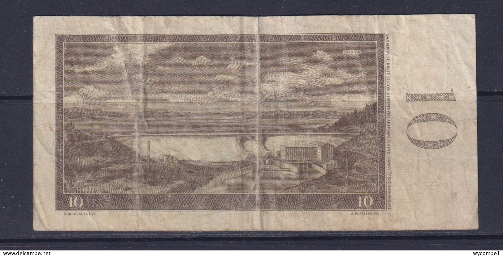 CZECHOSLOVAKIA - 1960 10 Korun Circulated Banknote - Checoslovaquia