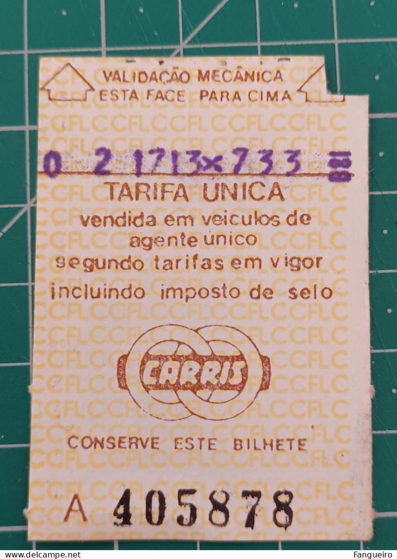 PORTUGAL BUS TICKET CARRIS - Europe