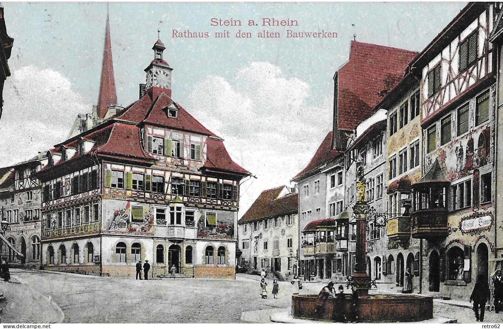 STEIN AM RHEIN ► Rathaus Mit Den Alten Bauwerken Anno 1913 - Stein Am Rhein