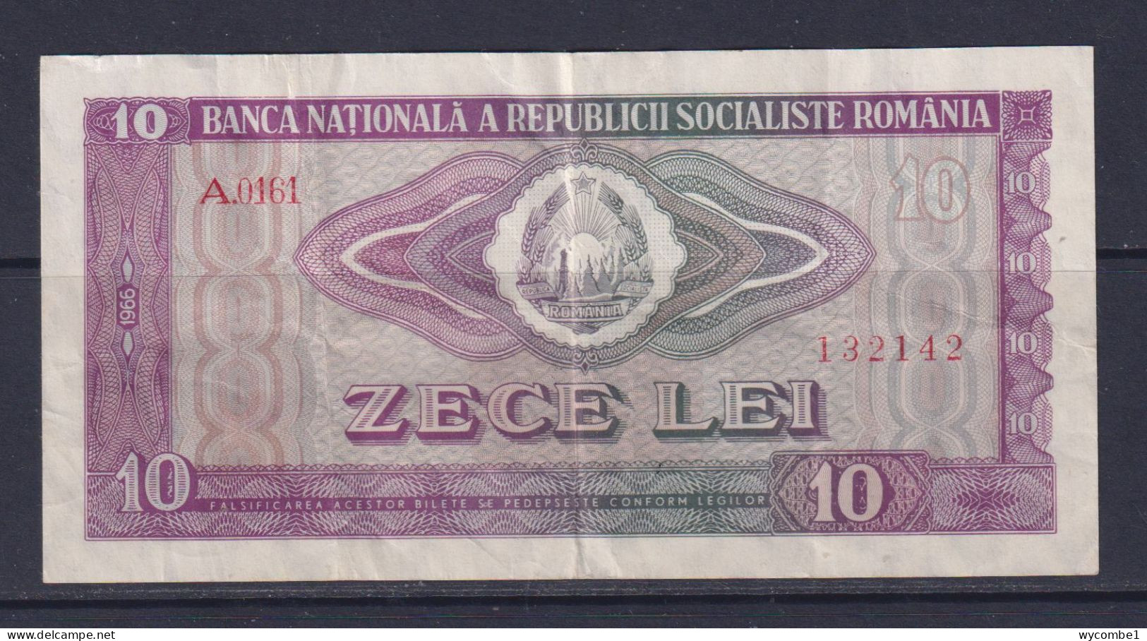 ROMANIA - 1966 10 Lei Circulated Banknote - Roumanie